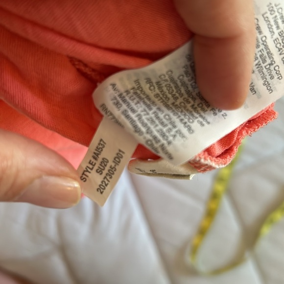 Madewell coral pink crewneck tee - Picture 8 of 8